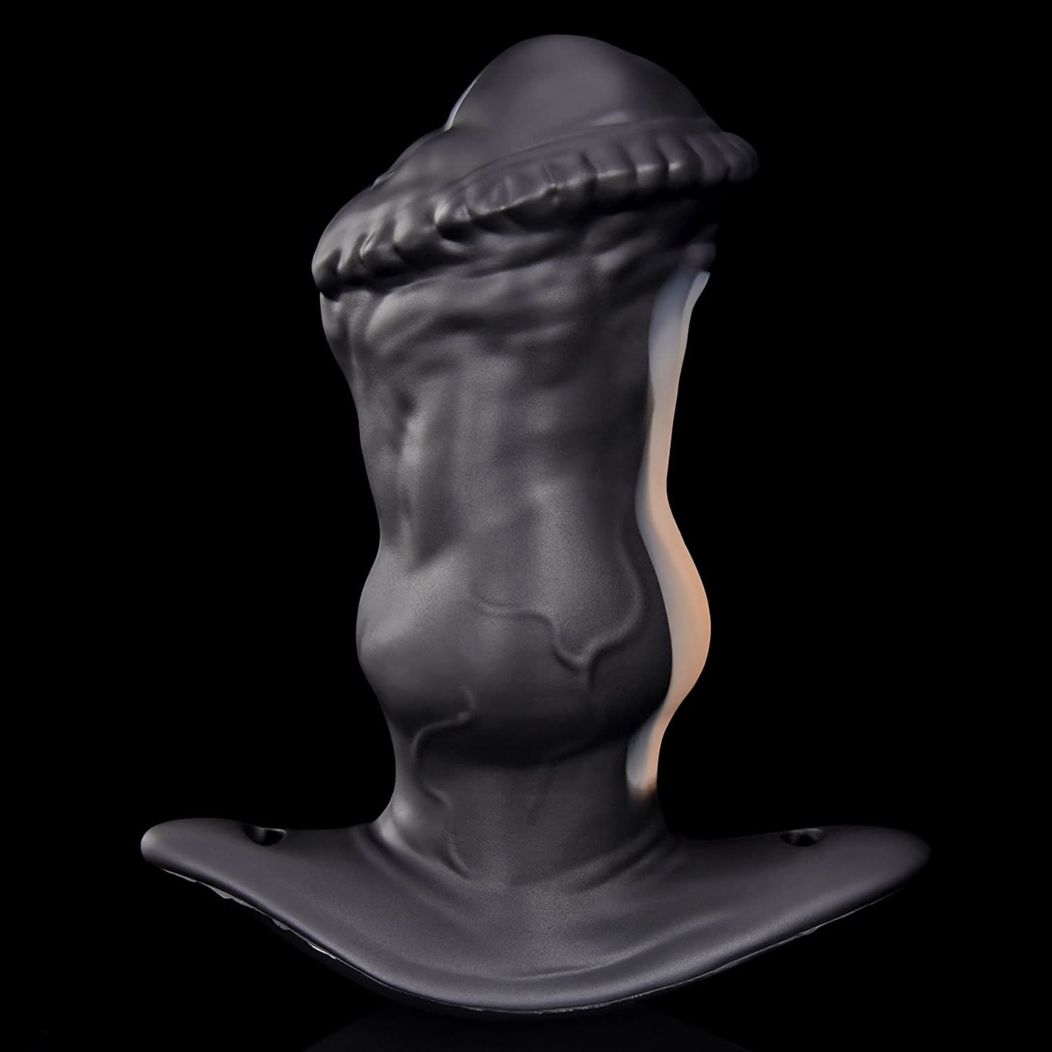 Nothosaur IPONY fantasy horse butt plug with a broad head, knotted midsection, and flared base - product view 06
