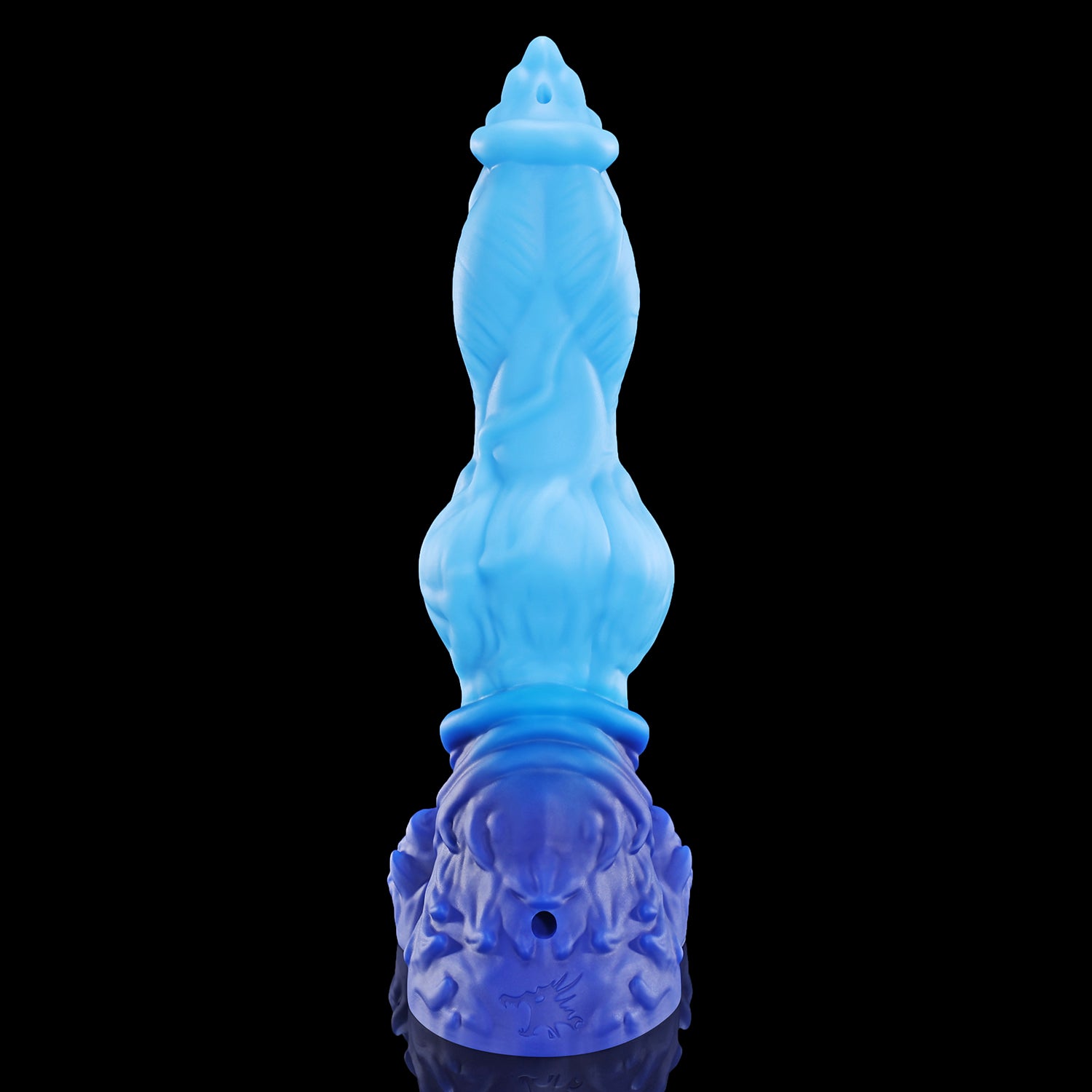 Nothosaur LYKOS plus tube fantasy knot ejaculating dildo with a textured werewolf profile and built-in tube - product view 28