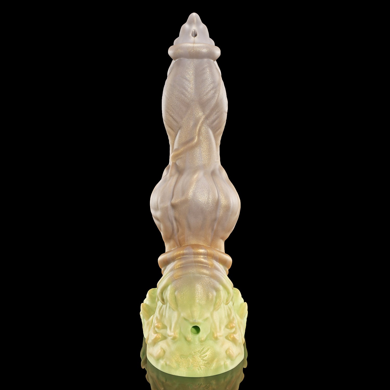 Nothosaur LYKOS plus tube fantasy knot ejaculating dildo with a textured werewolf profile and built-in tube - product view 34