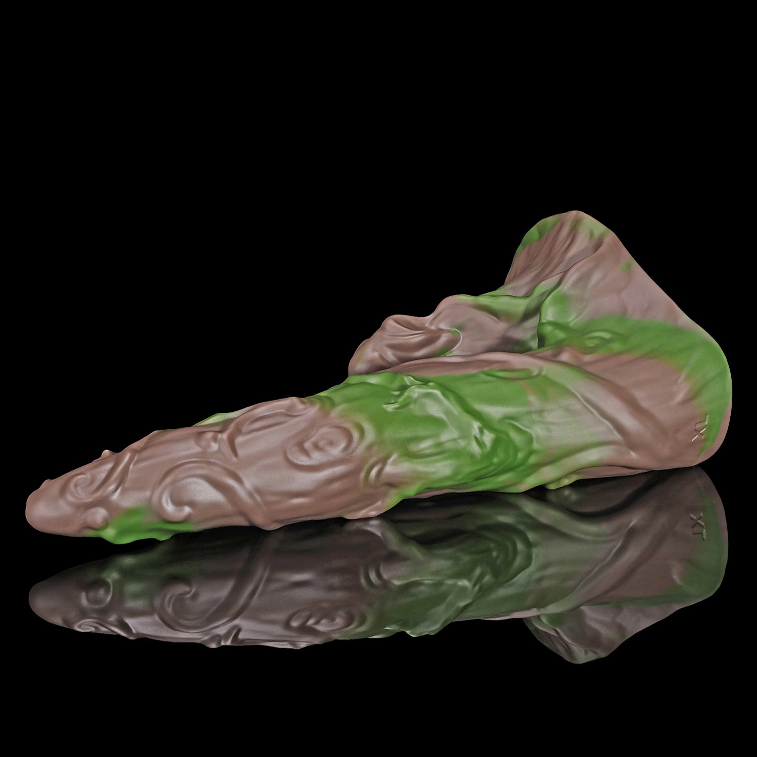Nothosaur LYSAN fantasy double ended dildo with organic vine and branch textures - product view 04