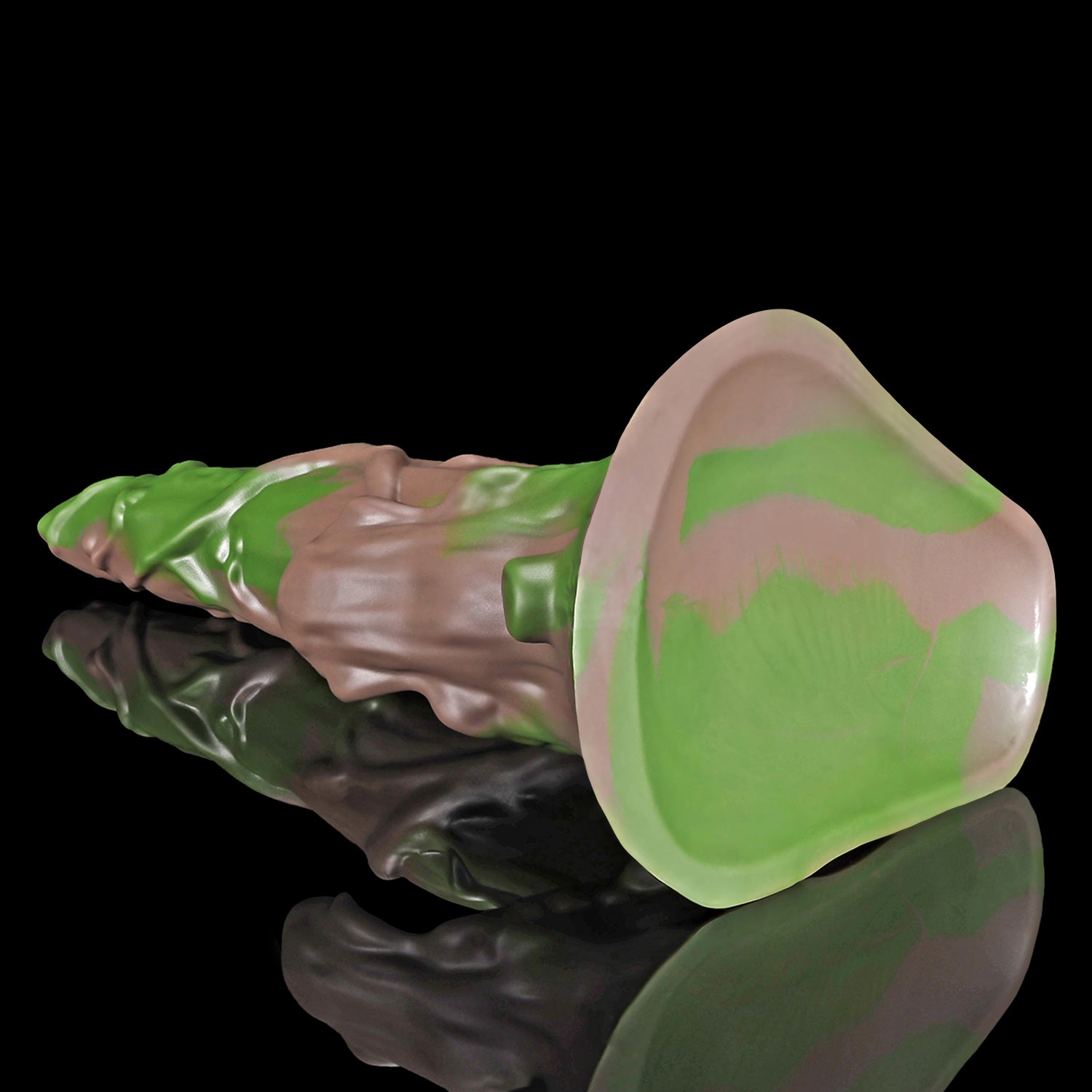 Nothosaur LYSAN fantasy double ended dildo with organic vine and branch textures - product view 06