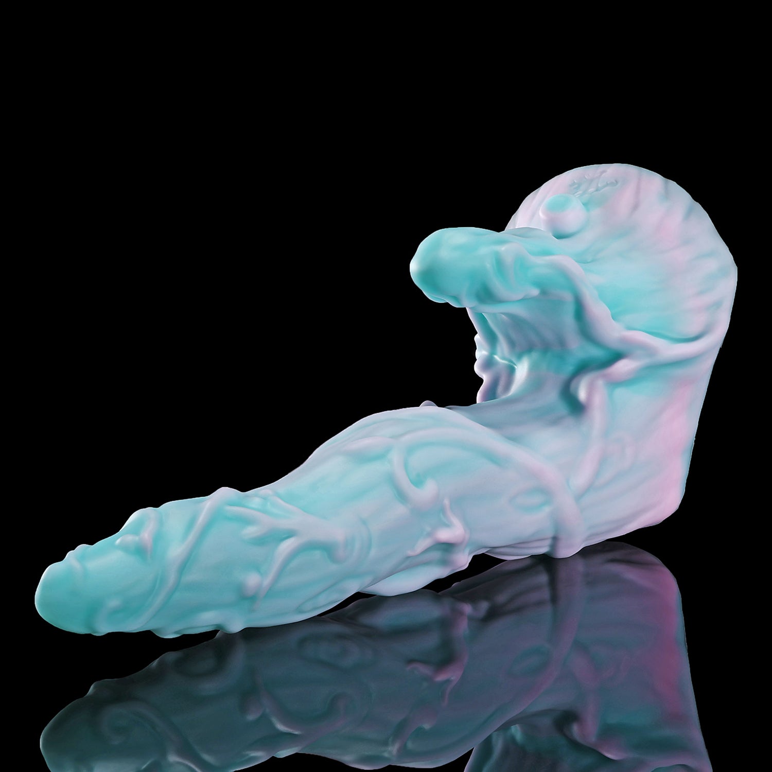 Nothosaur LYSAN fantasy double ended dildo with organic vine and branch textures - product view 16