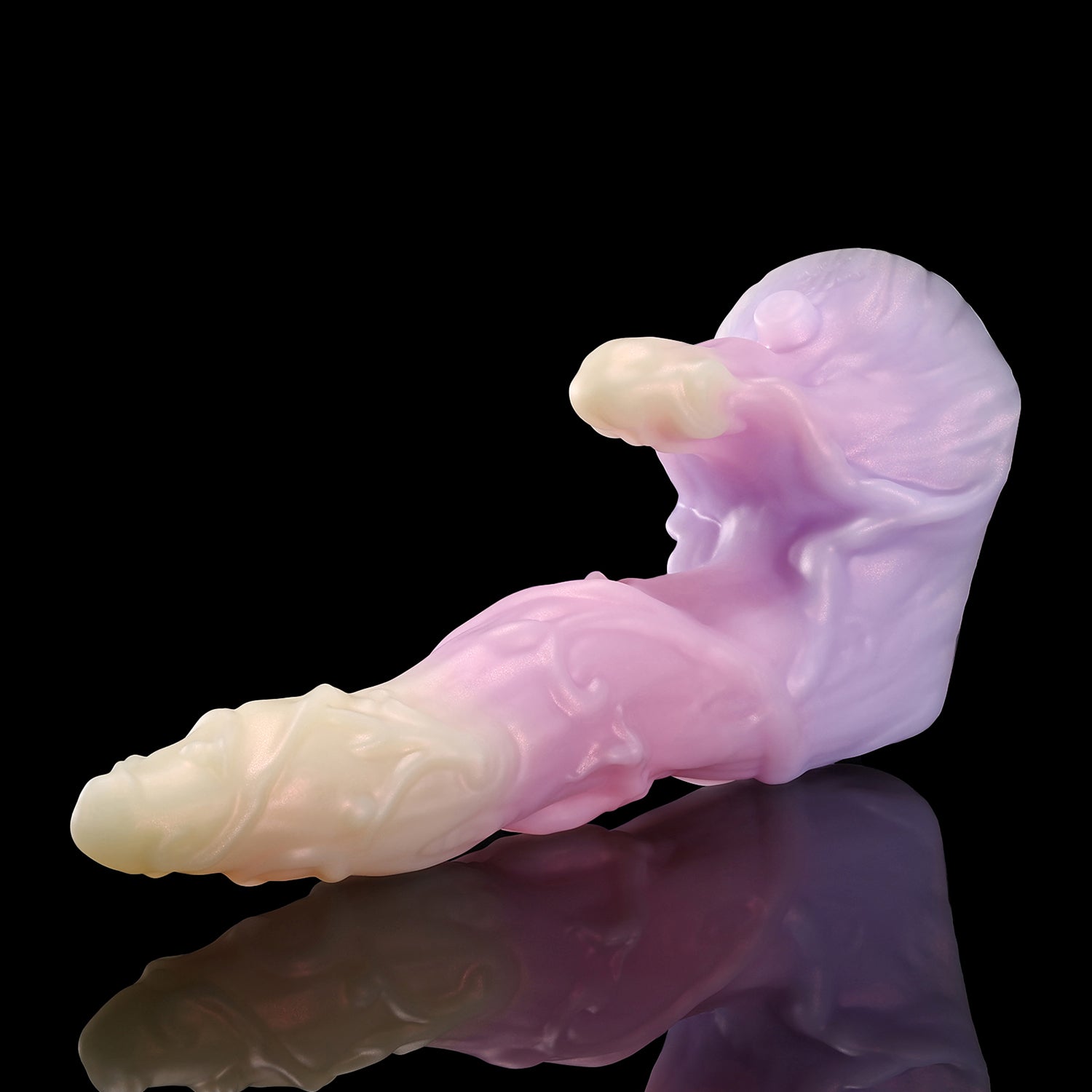 Nothosaur LYSAN fantasy double ended dildo with organic vine and branch textures - product view 24
