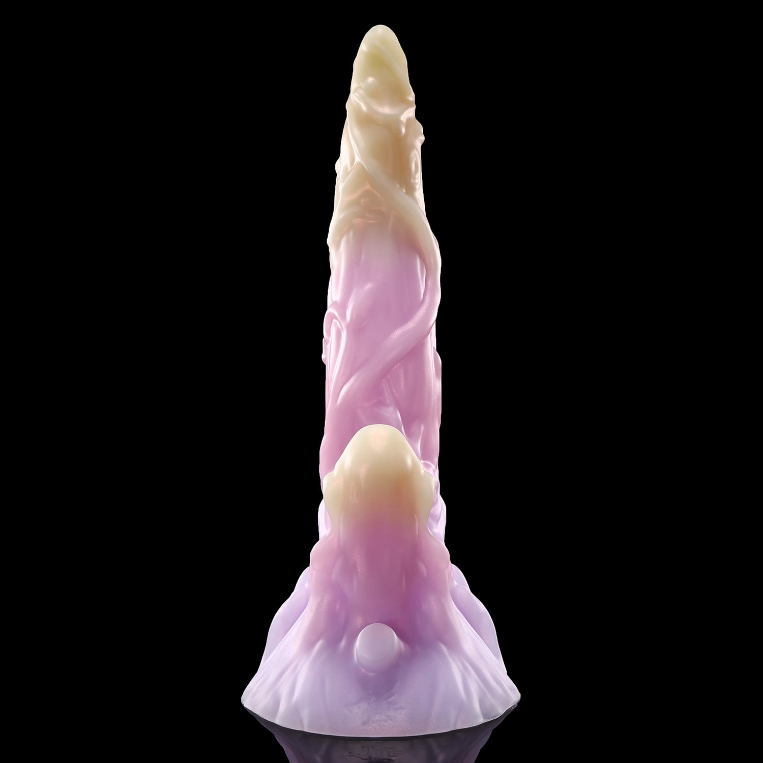 Nothosaur LYSAN fantasy double ended dildo with organic vine and branch textures - product view 25