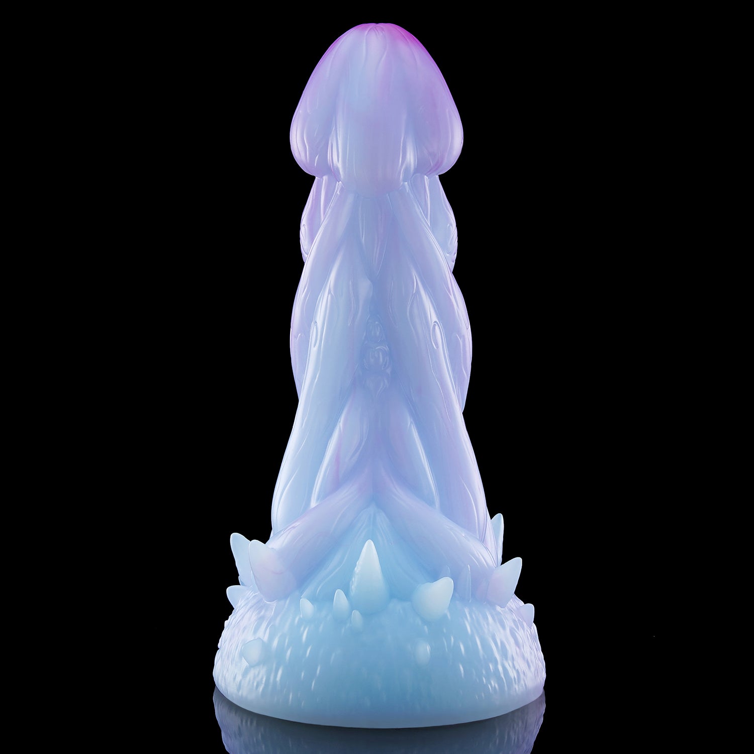 Nothosaur MOOM fantasy textured dildo with an organic mushroom-inspired head and root-like ridges - product view 08