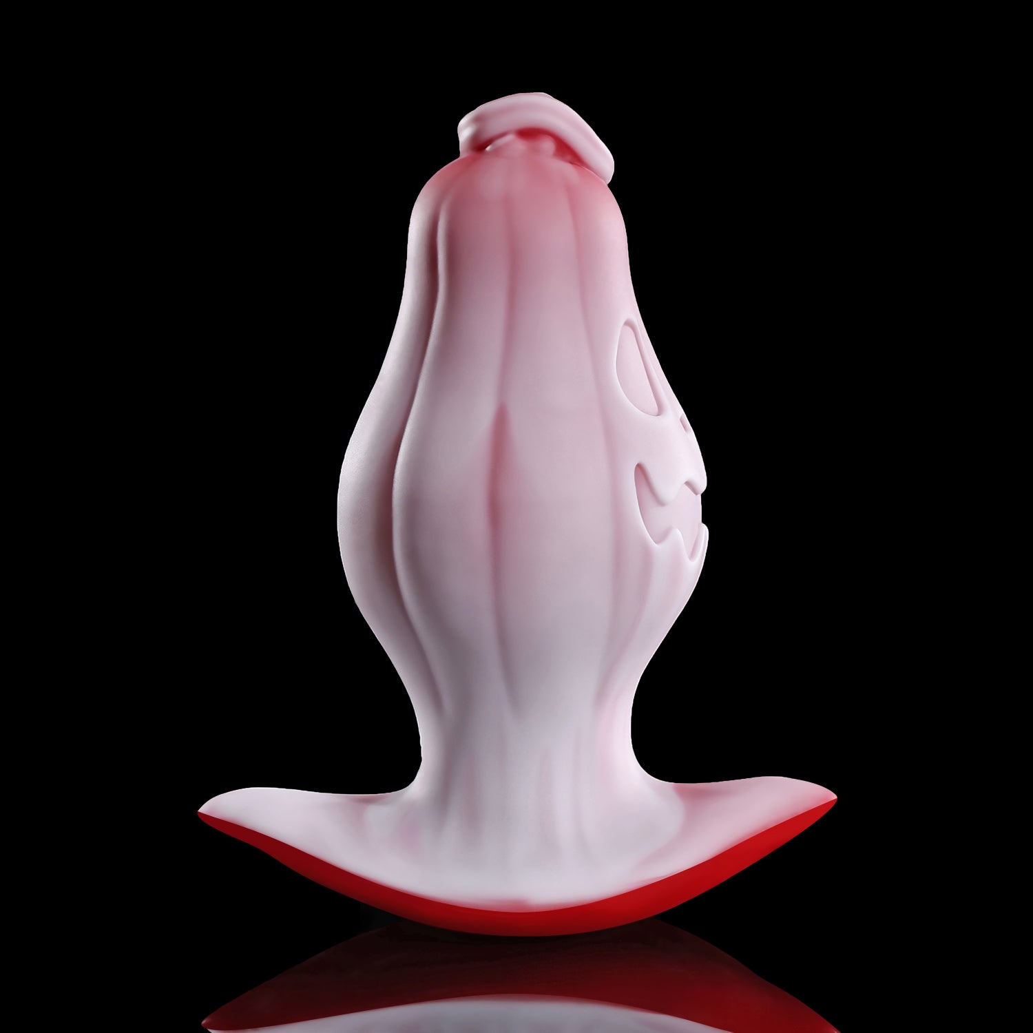 Nothosaur Mr. Not Pumpky Halloween fantasy butt plug with a sculpted pumpkin design and T base - product view 05