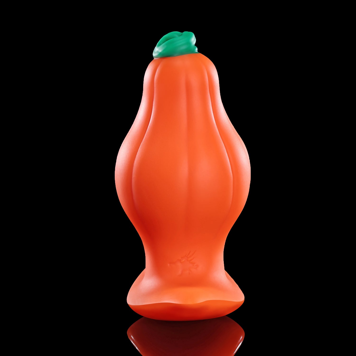Nothosaur Mr. Not Pumpky Halloween fantasy butt plug with a sculpted pumpkin design and T base - product view 13