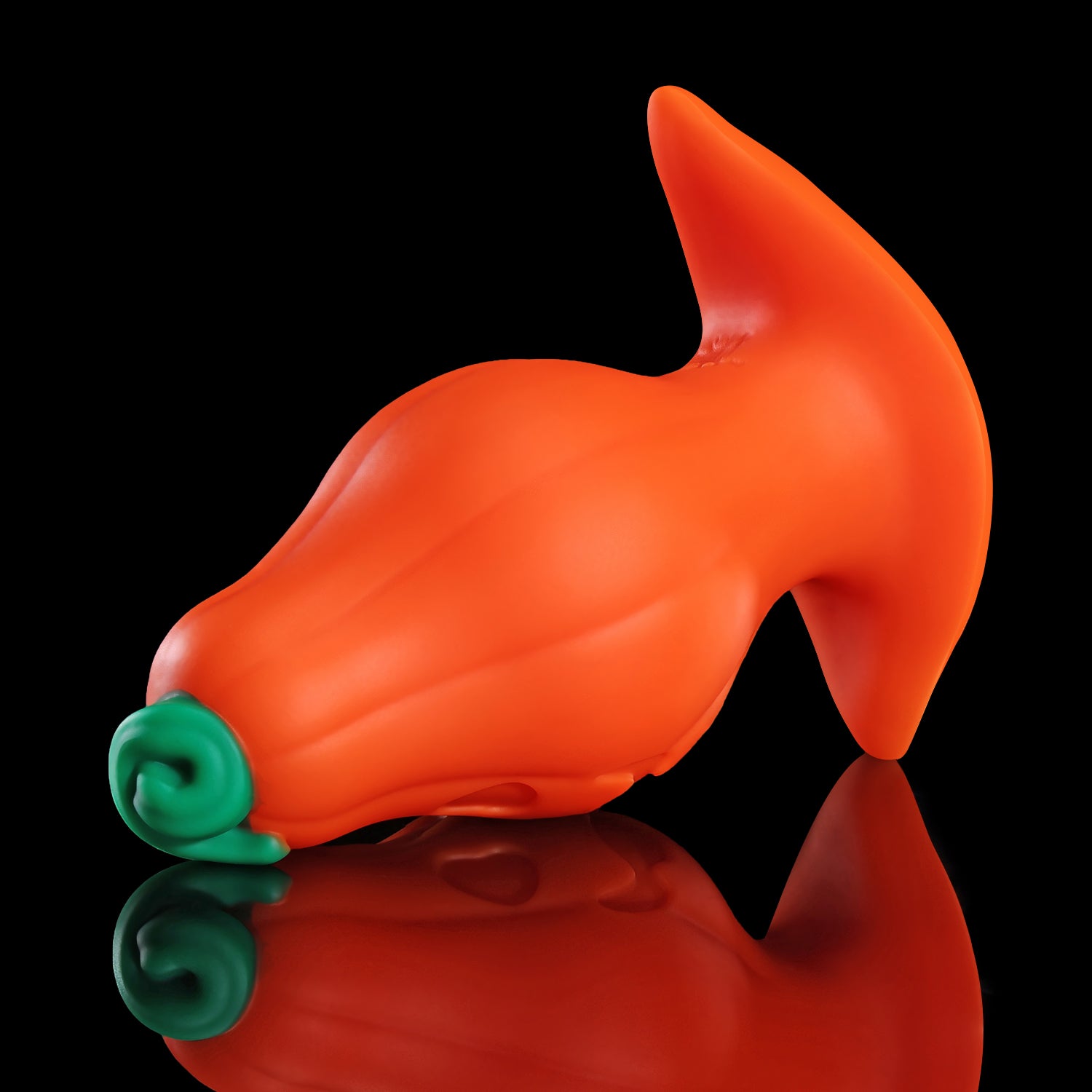 Nothosaur Mr. Not Pumpky Halloween fantasy butt plug with a sculpted pumpkin design and T base - product view 17
