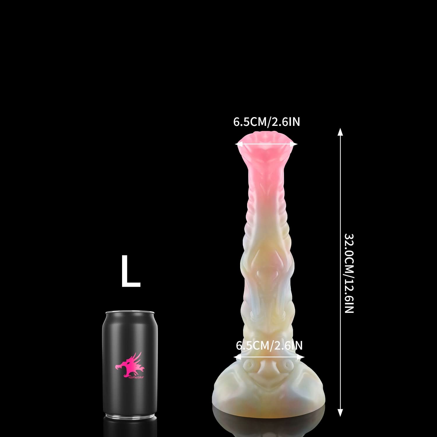 Nothosaur NECRONS fantasy mechanical horse dildo with layered machine-like textures - size reference 11