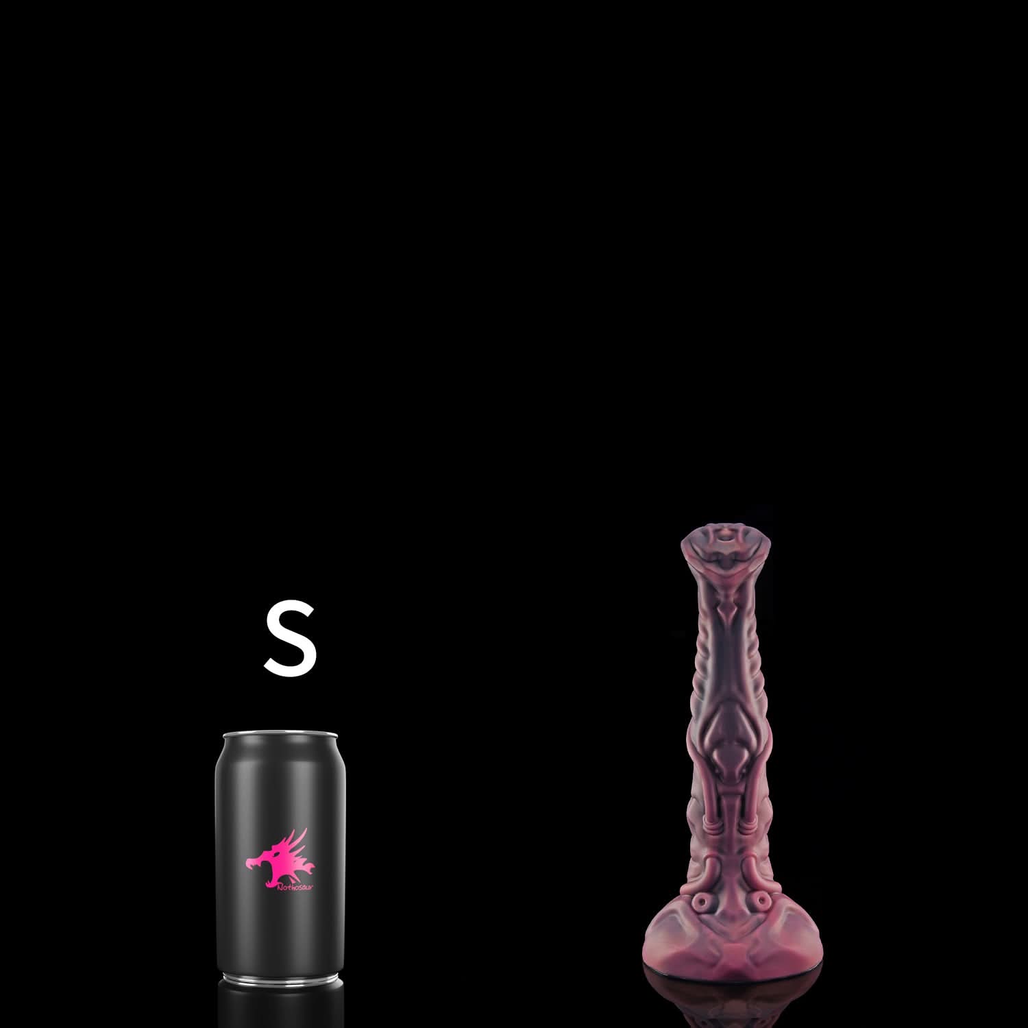Nothosaur NECRONS fantasy mechanical horse dildo with layered machine-like textures - size reference 20