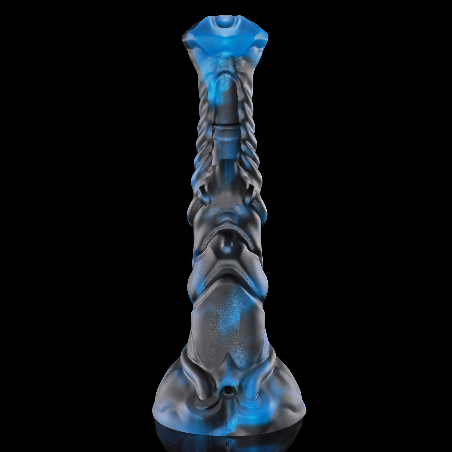 Nothosaur NECRONS plus tube fantasy mechanical horse ejaculating dildo with layered machine-like textures and a built-in tube - product view 18