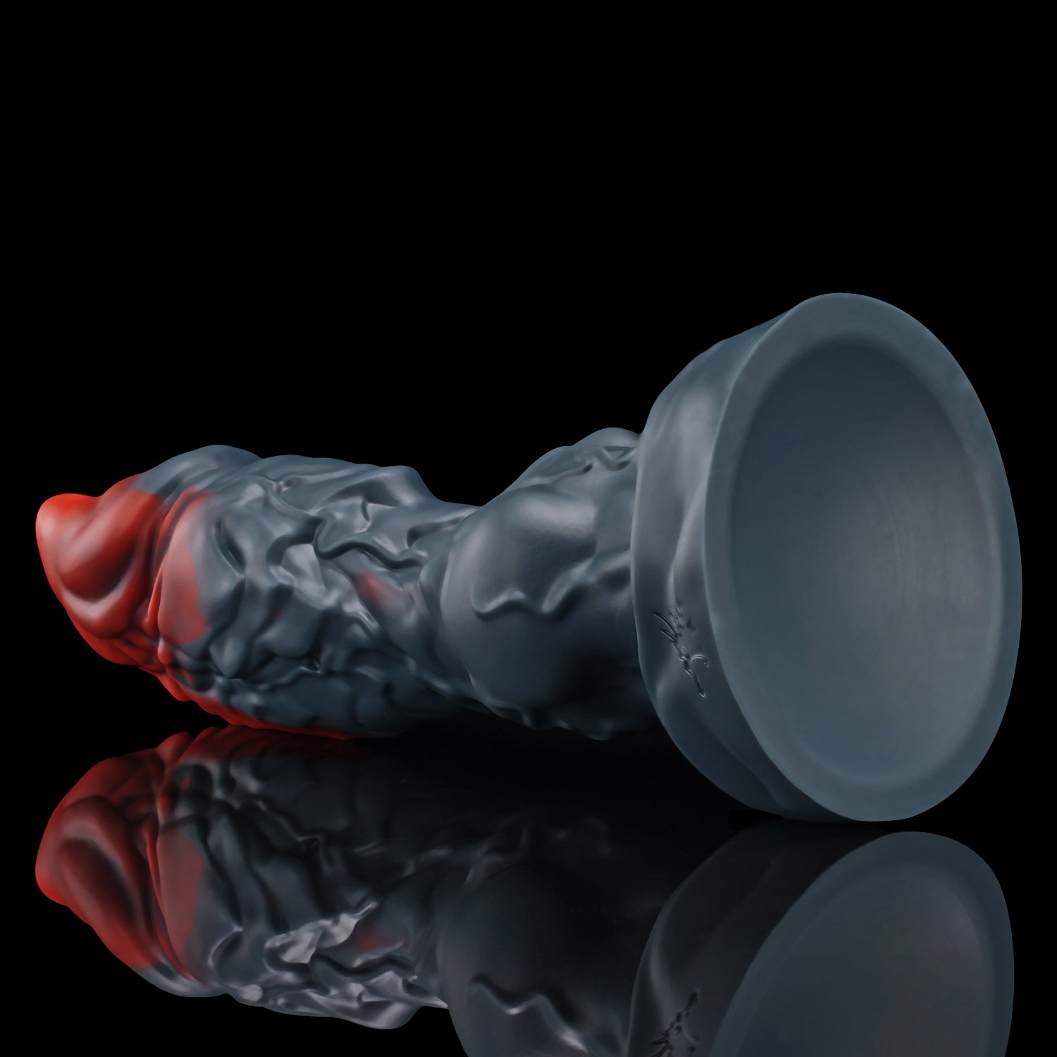 VRA dragon knot fantasy toy with textured shaft and suction cup base