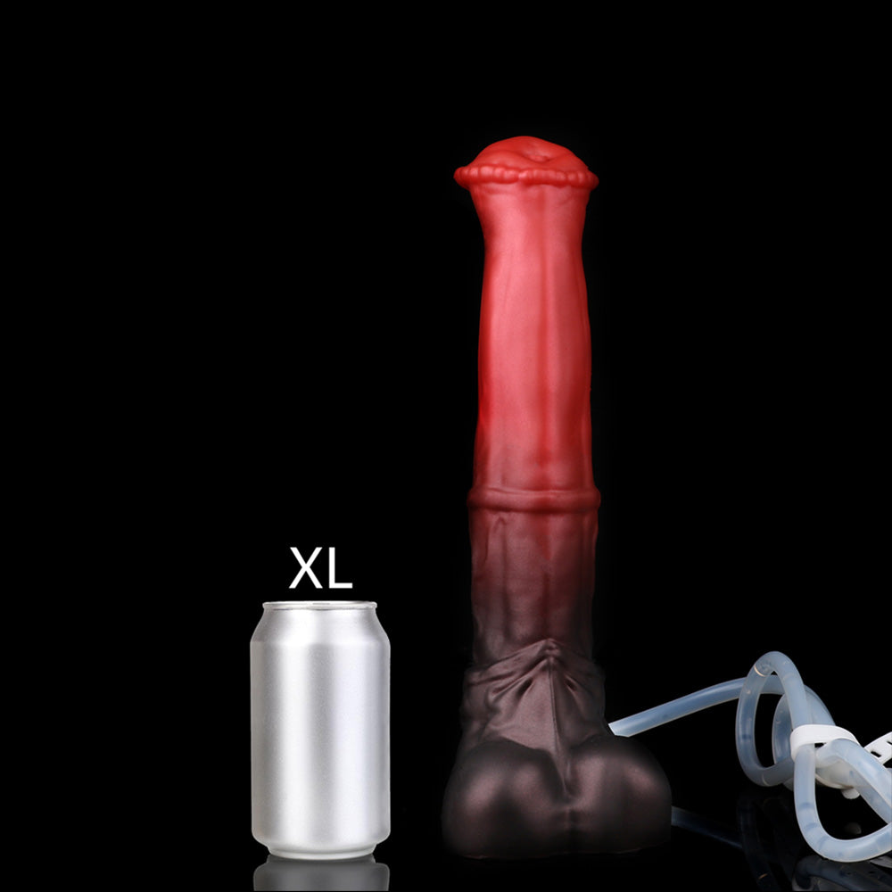 Nothosaur-CONOLA-Fantasy-Horse-Dildo-Thick-Animal-Dildo-With-Cum-Tube-Classic-Red-Black-XL