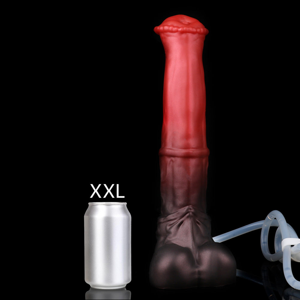 Nothosaur-CONOLA-Fantasy-Horse-Dildo-Thick-Animal-Dildo-With-Cum-Tube-Classic-Red-Black-XXL