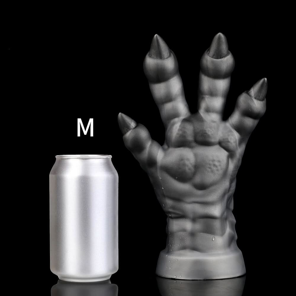 Nothosaur MEO'S CLAW fantasy dragon claw dildo with textured claw details - size reference 12