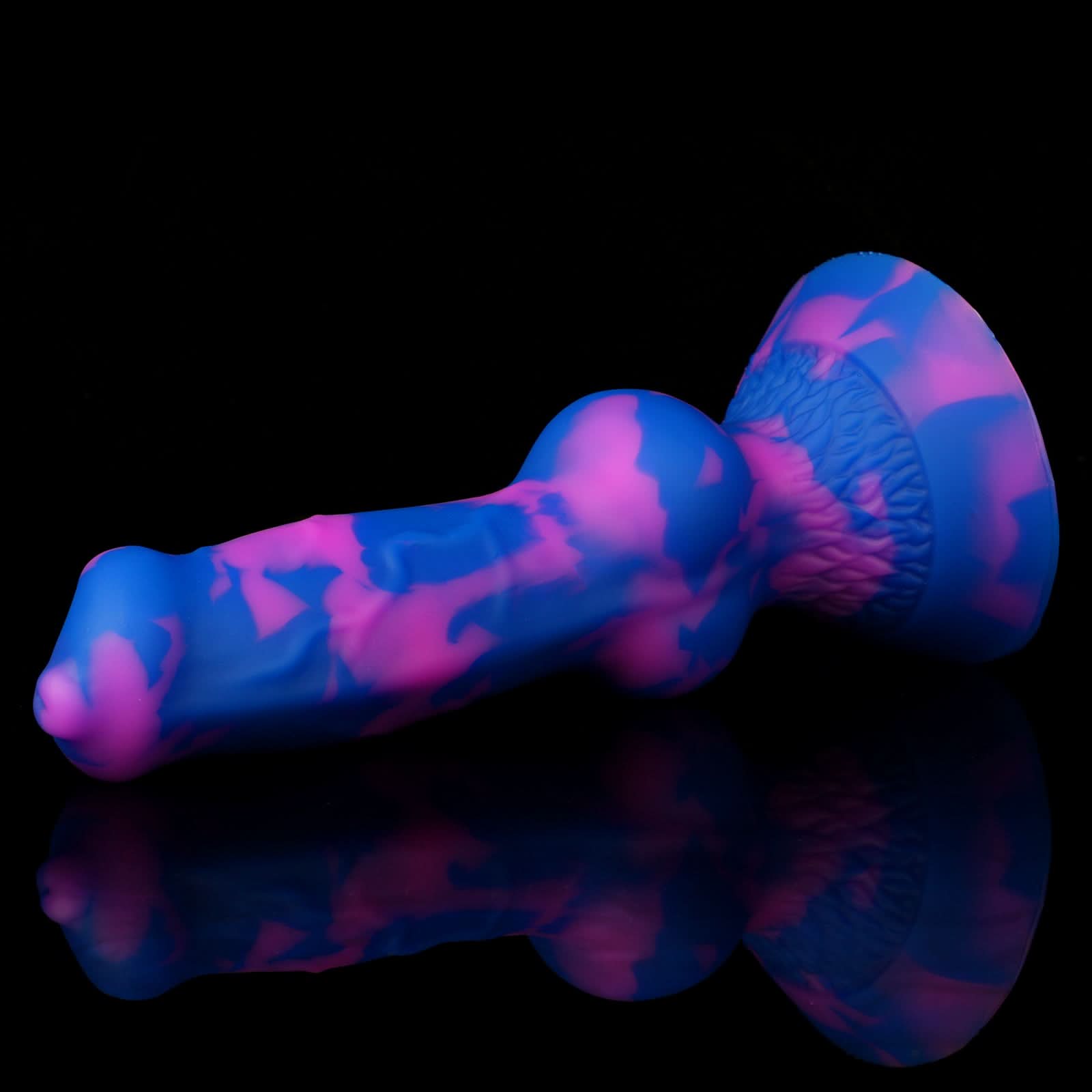 Nothosaur NICOS fantasy dog knot dildo with a textured shaft and pronounced knot - product view 13