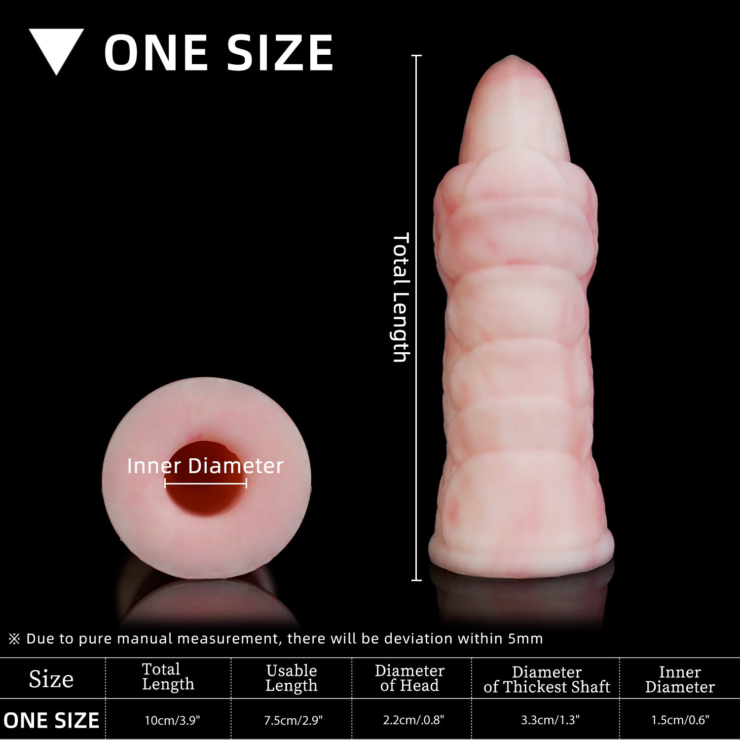 WAT'S FINGER COTS fantasy finger sleeves with sculpted creature-inspired texture - pink textured sleeve one-size guide